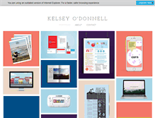Tablet Screenshot of kelseyodonnell.com
